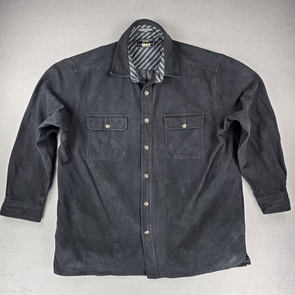 Levi Strauss & Co Barn Flannel Over Shirt XXL Button Up Shacket Cotton Lined - Picture 1 of 14